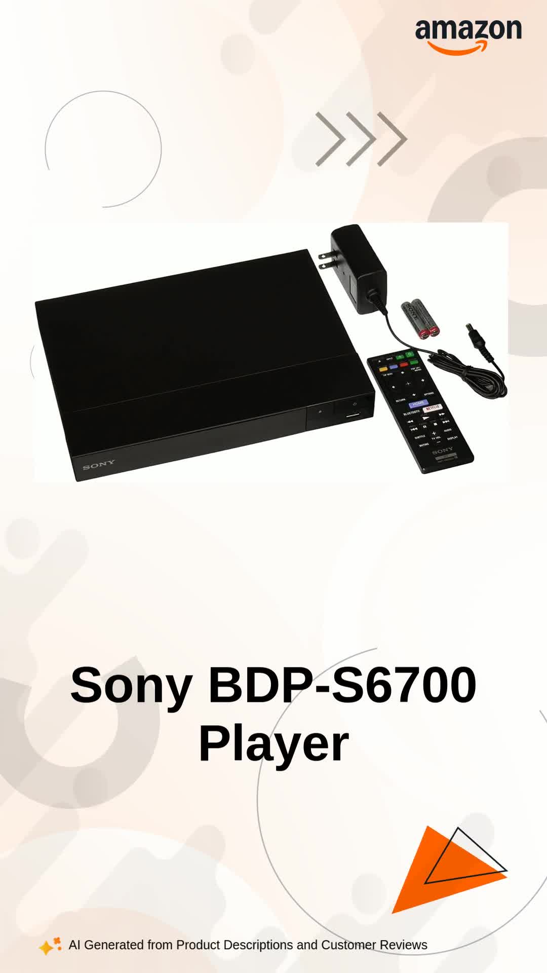 Sony BDP-S6700 2k/4k Upscaling - Bluetooth- 2D/3D - Wi-Fi - Multi